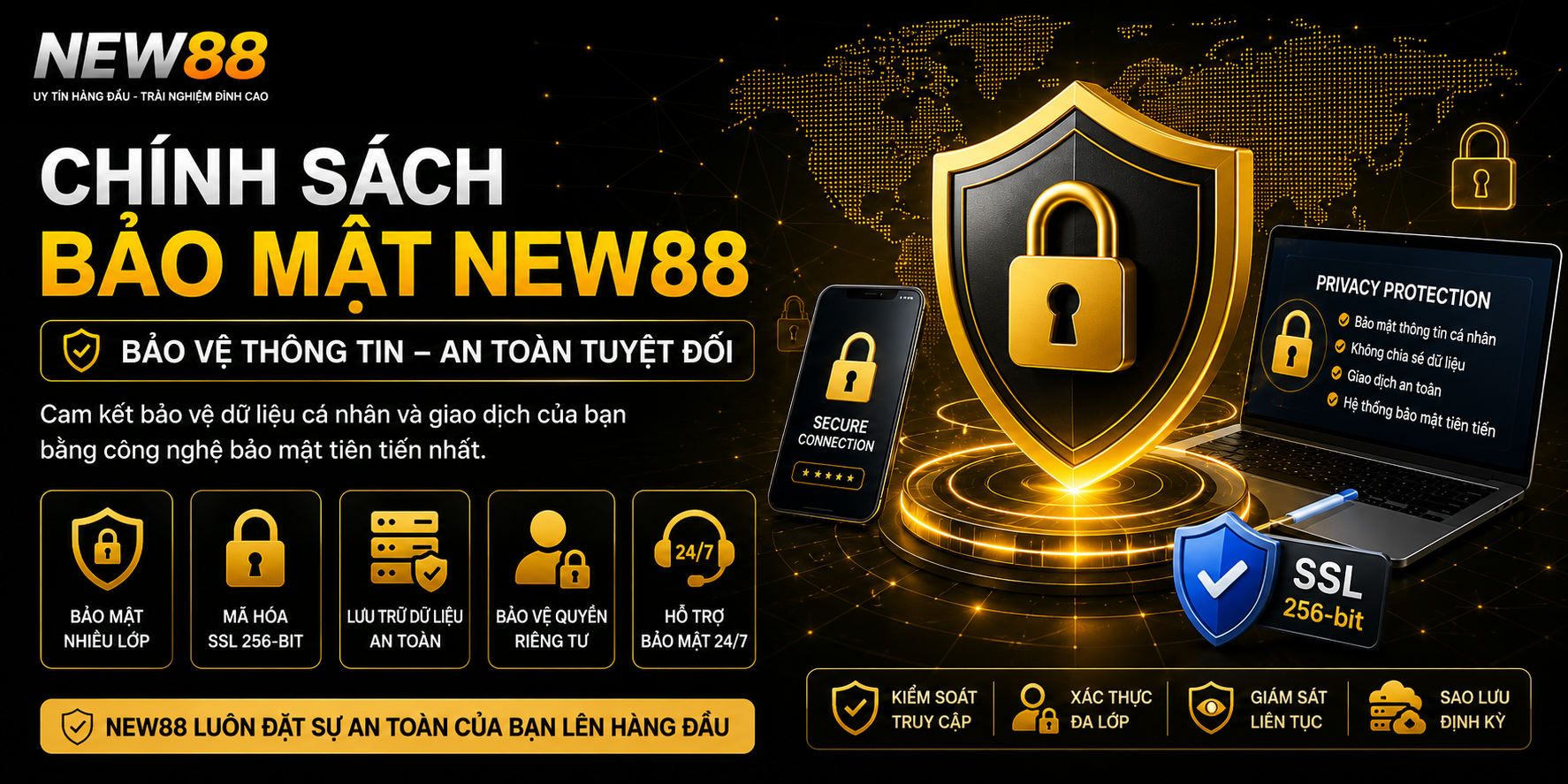 Chính Sách Bảo Mật NEW88 Chính Sách Bảo Mật NEW88 – Cam Kết Bảo Vệ Thông Tin Người Dùng
